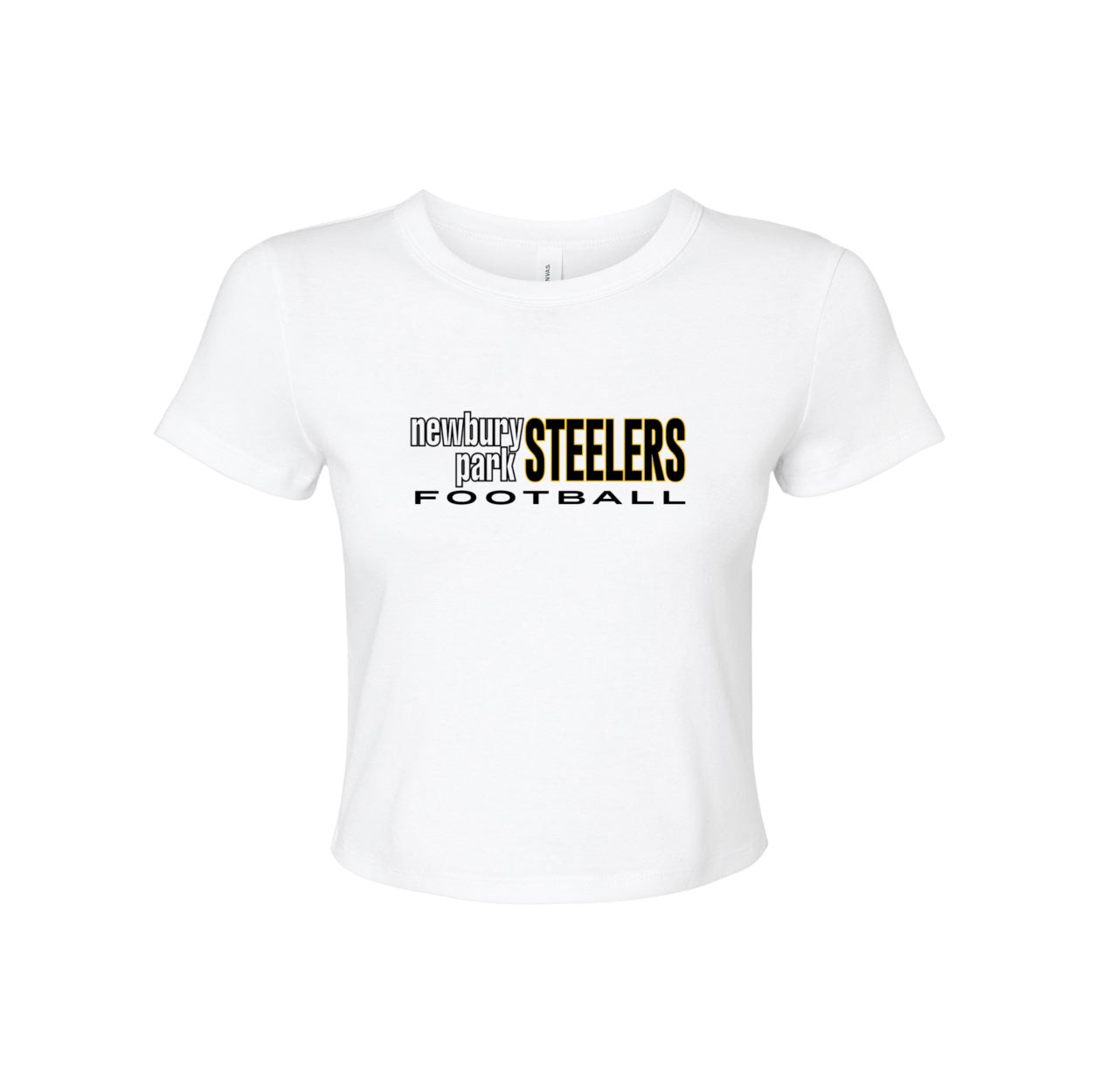 Steelers Outline Women's Micro Rib Baby Tee 1010