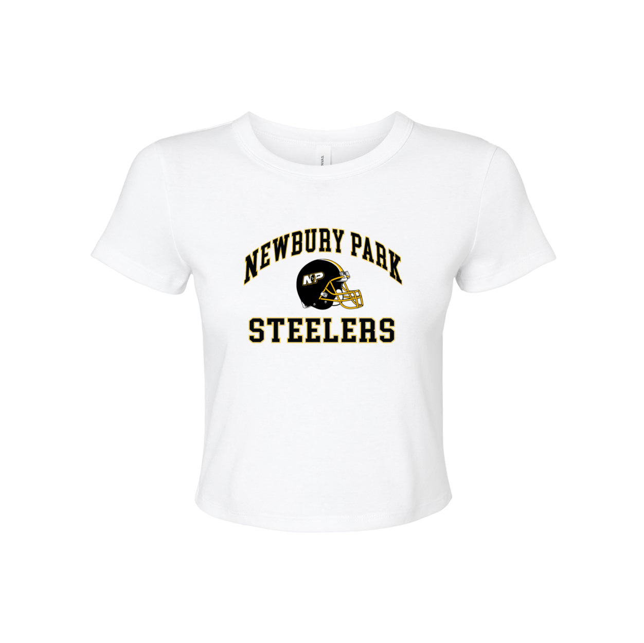 Steelers Vintage Arch Women's Micro Rib Baby Tee 1010