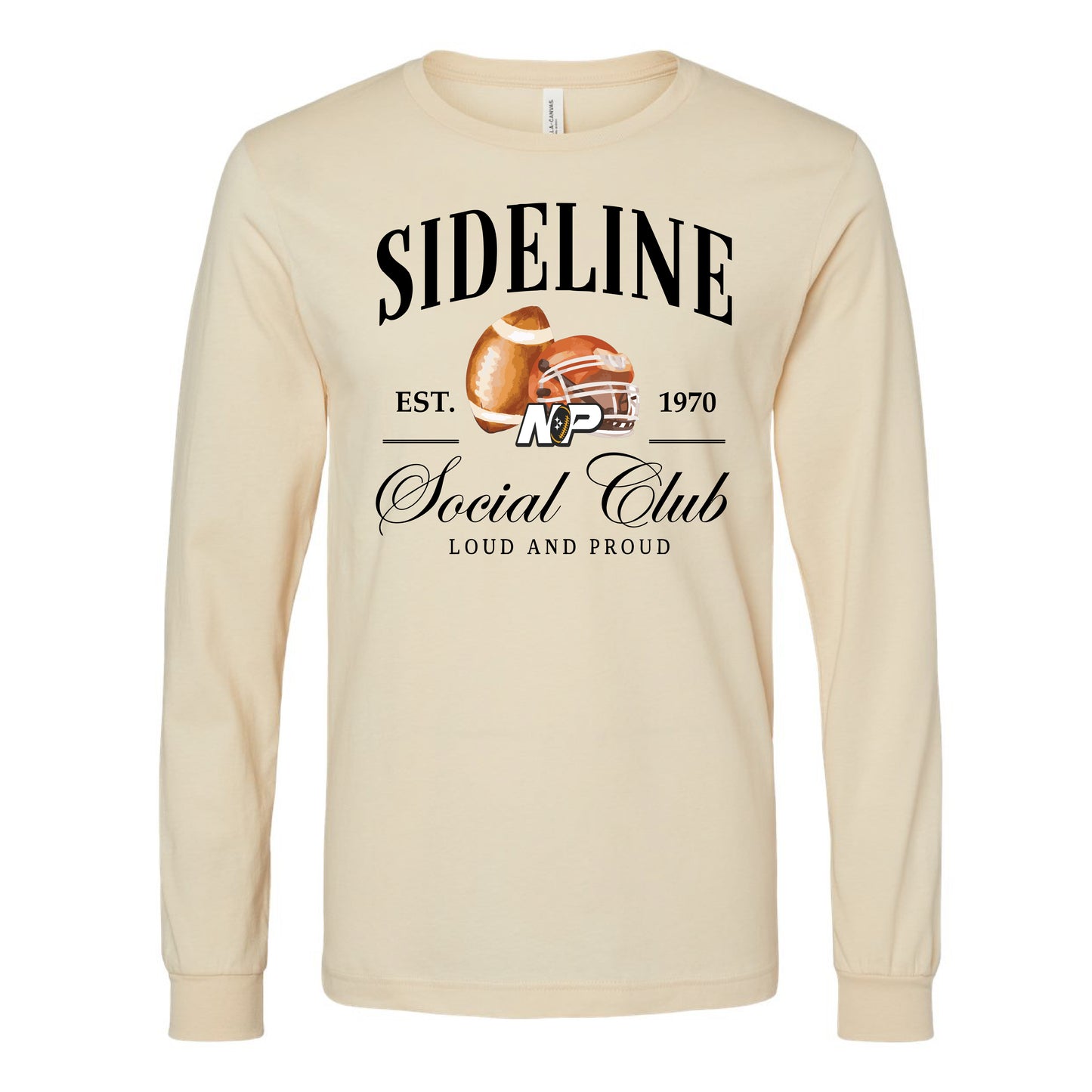 NP Sideline Social Club Unisex Long Sleeve Tee 3501
