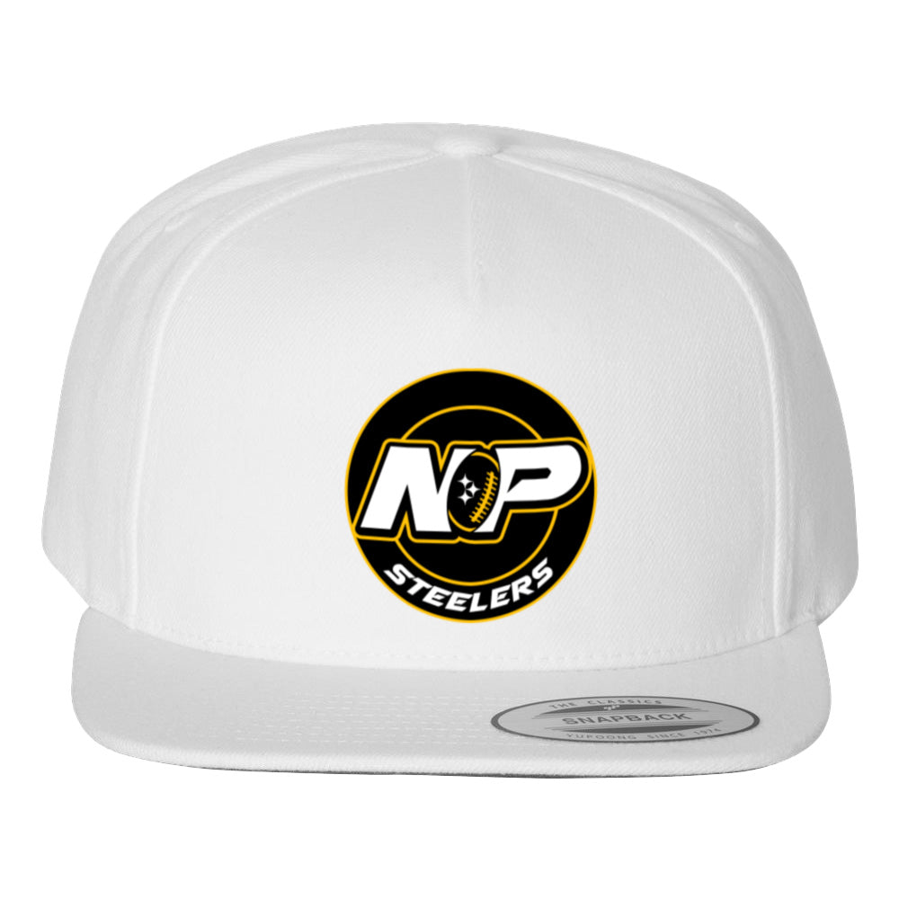 NP Circle Logo Flat Bill Snapback Cap 5089M
