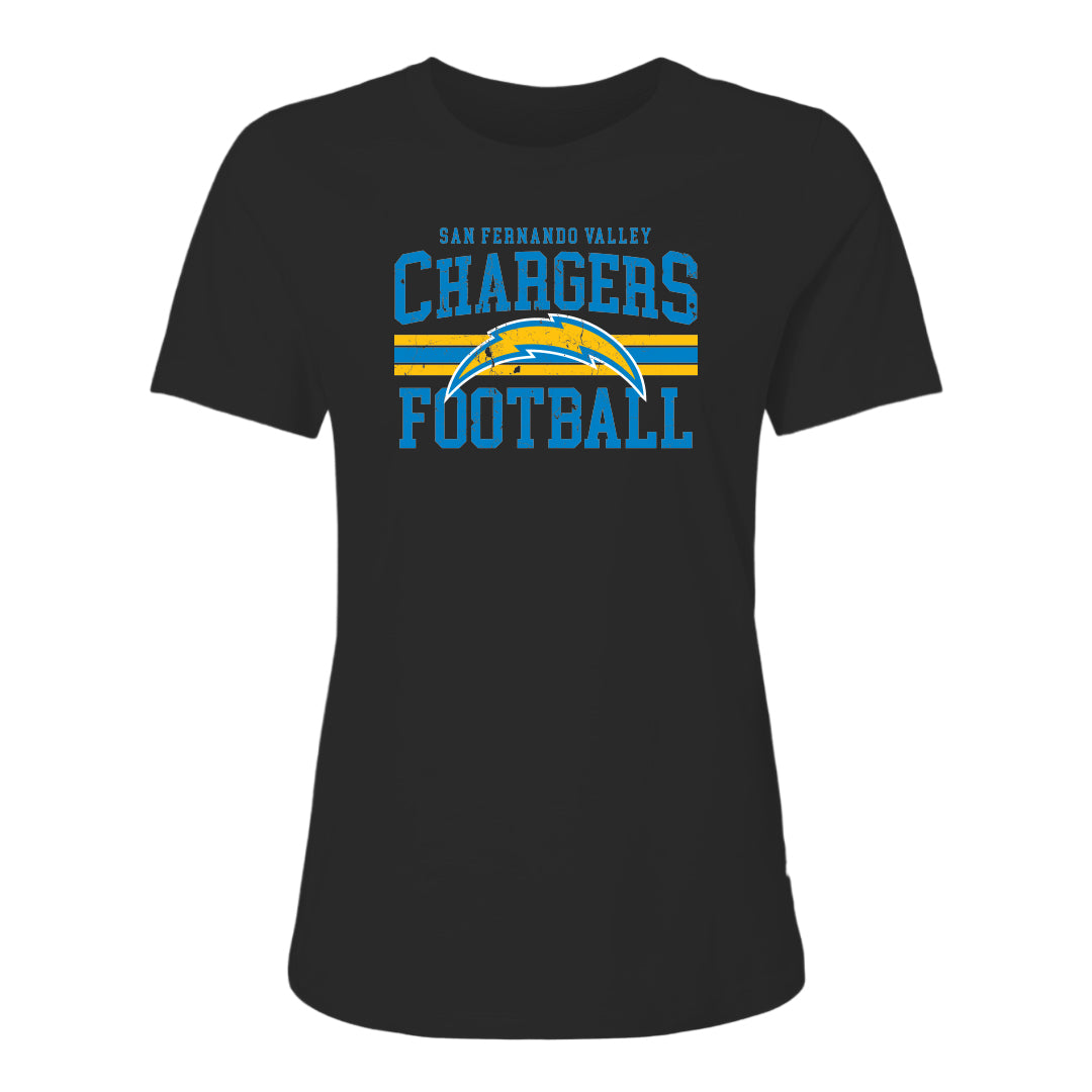 Chargers Vintage Women's Relaxed Cotton Jersey Tee - 6400