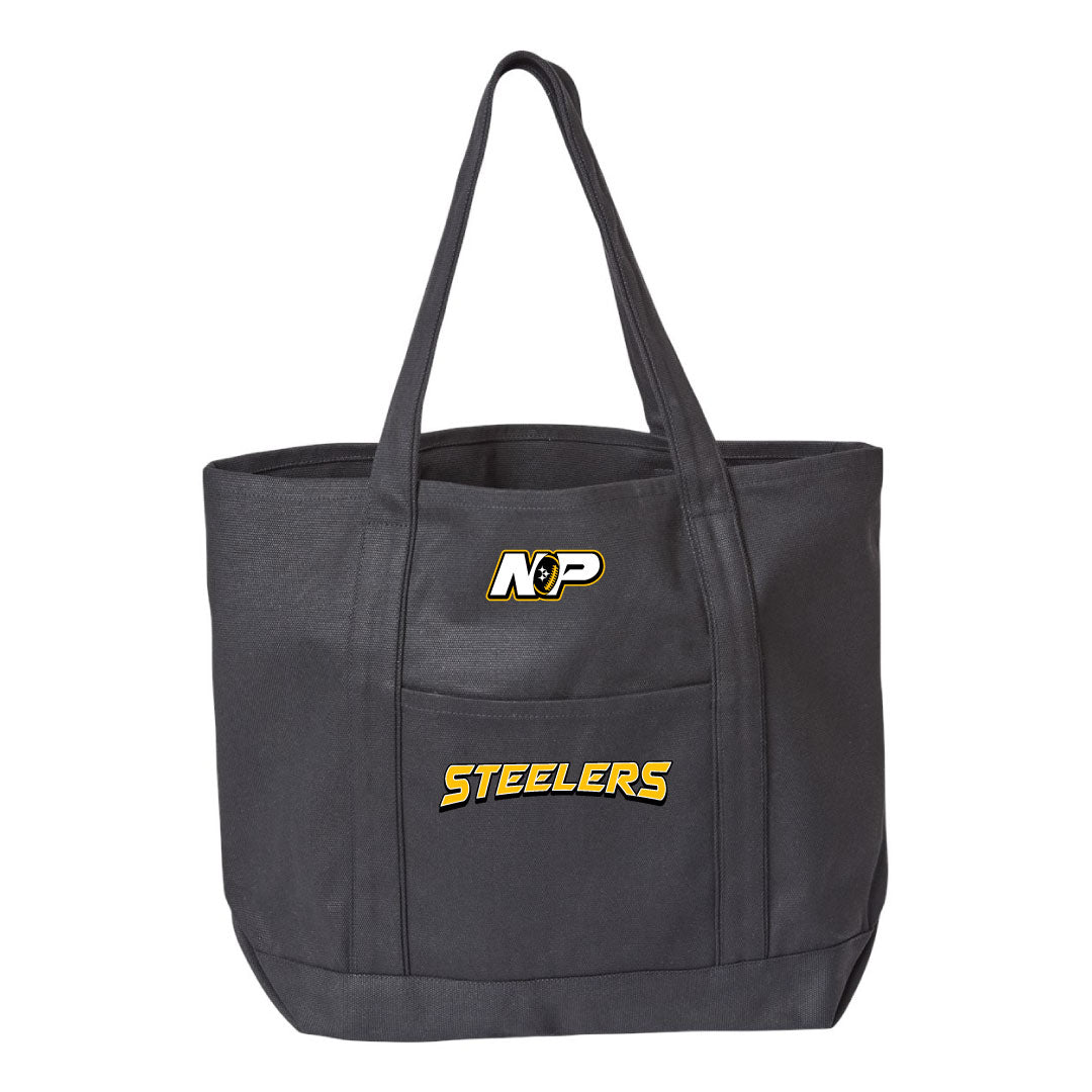 NP Steelers Arch XL Cotton Canvas Resort Tote 8872