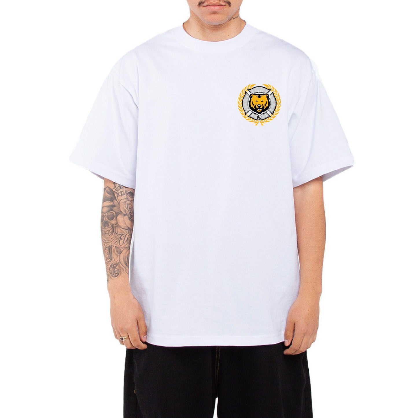 Shaka Wear Heavyweight Oversized T-Shirt - NV Bears Crest
