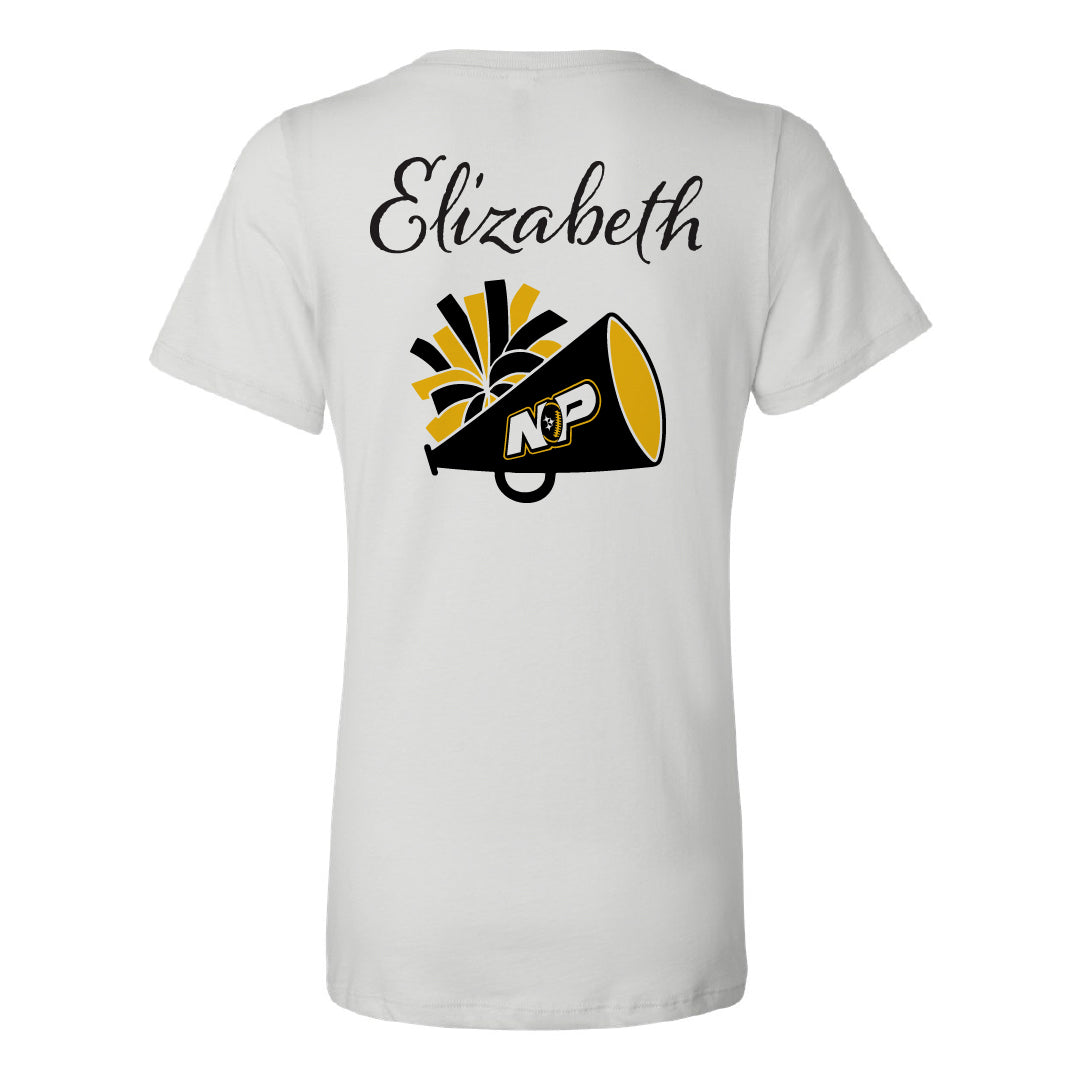 NP Vintage Logo Women's Relaxed V-Neck Tee 6405
