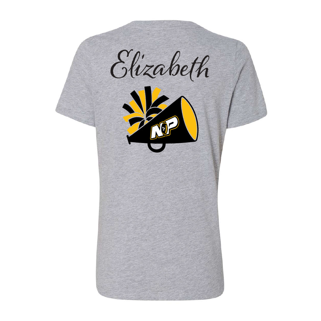 NP Vintage Logo Women's Relaxed V-Neck Tee 6405