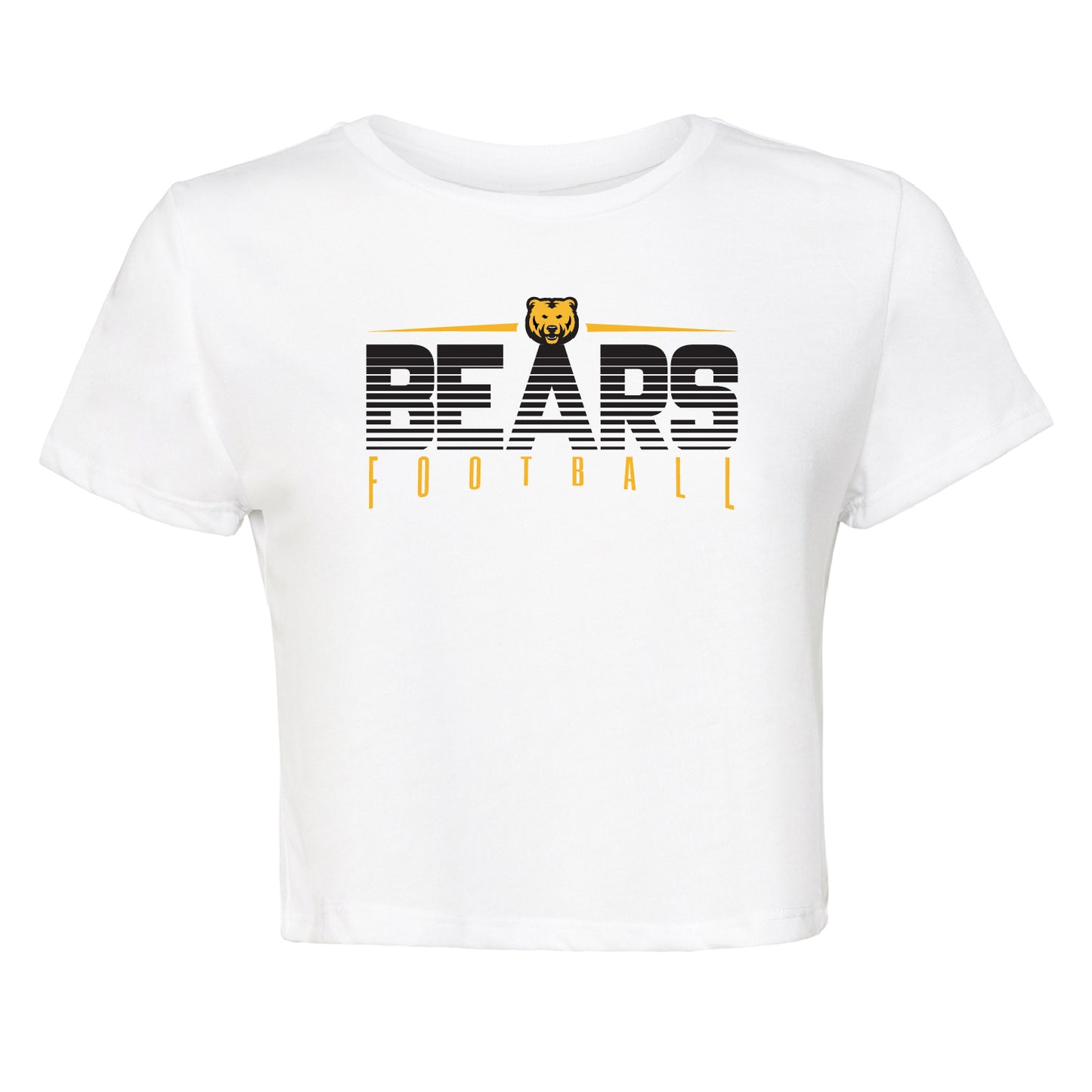 Ladies' Cropped T-Shirt Flowy Jersey - Bears Gradient