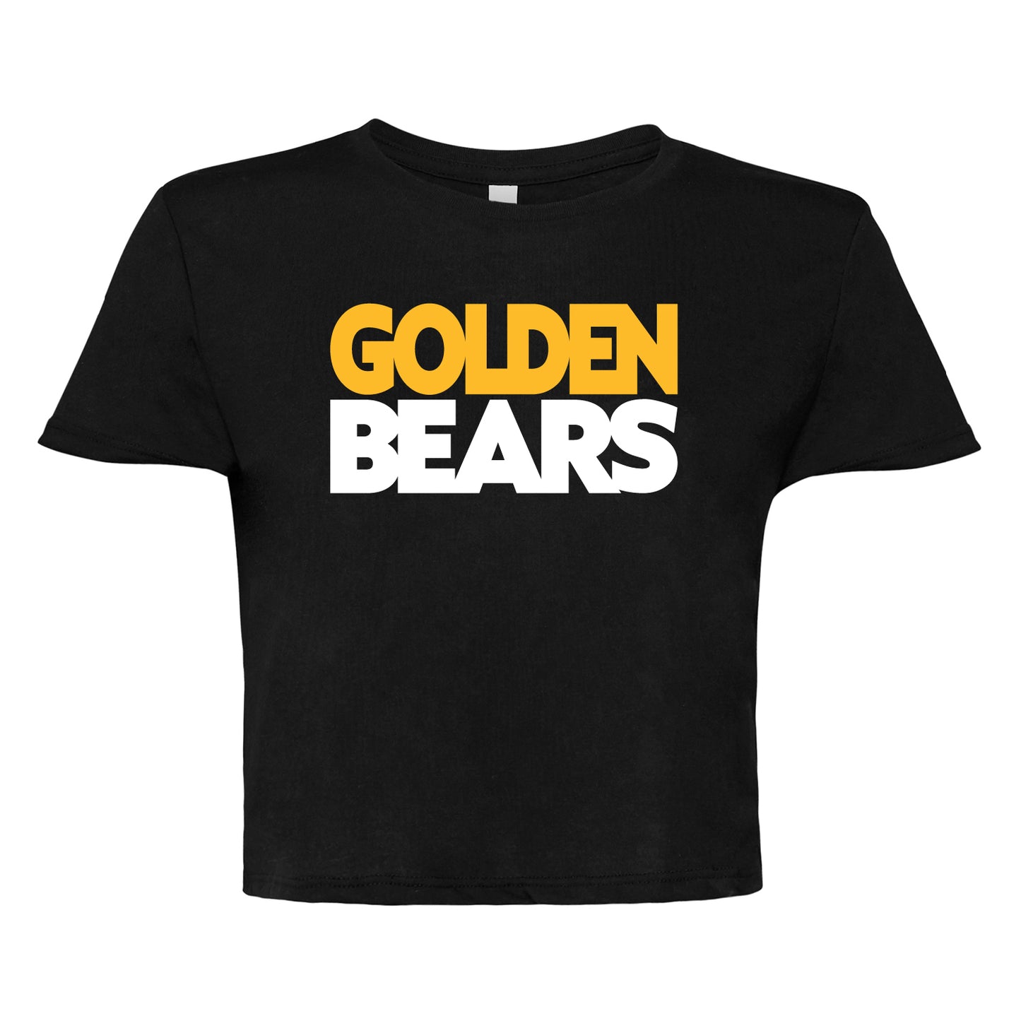 Ladies' Cropped T-Shirt Flowy Jersey - Golden Bears Bold