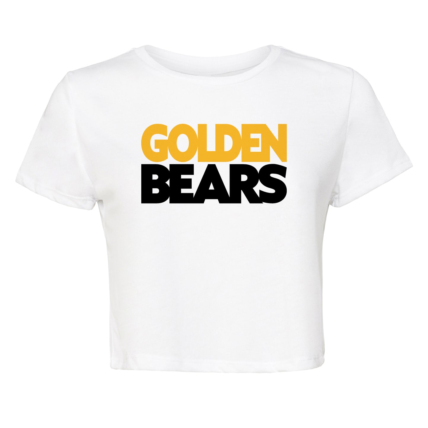 Ladies' Cropped T-Shirt Flowy Jersey - Golden Bears Bold