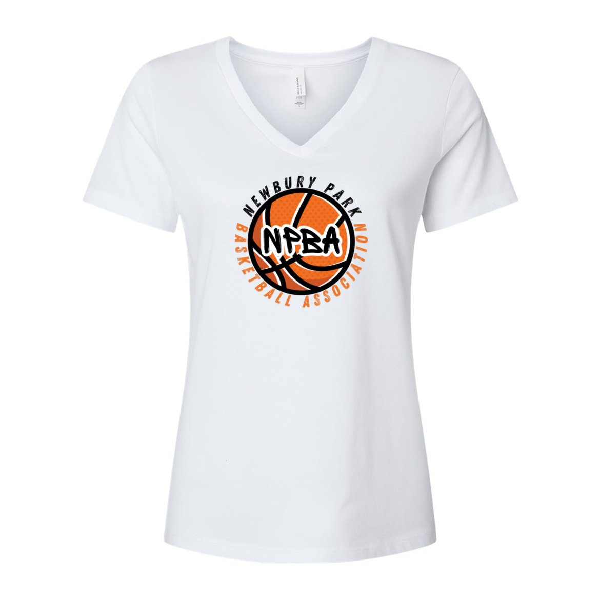 Women's Relaxed Jersey V-Neck 6405 - NPBA Logo