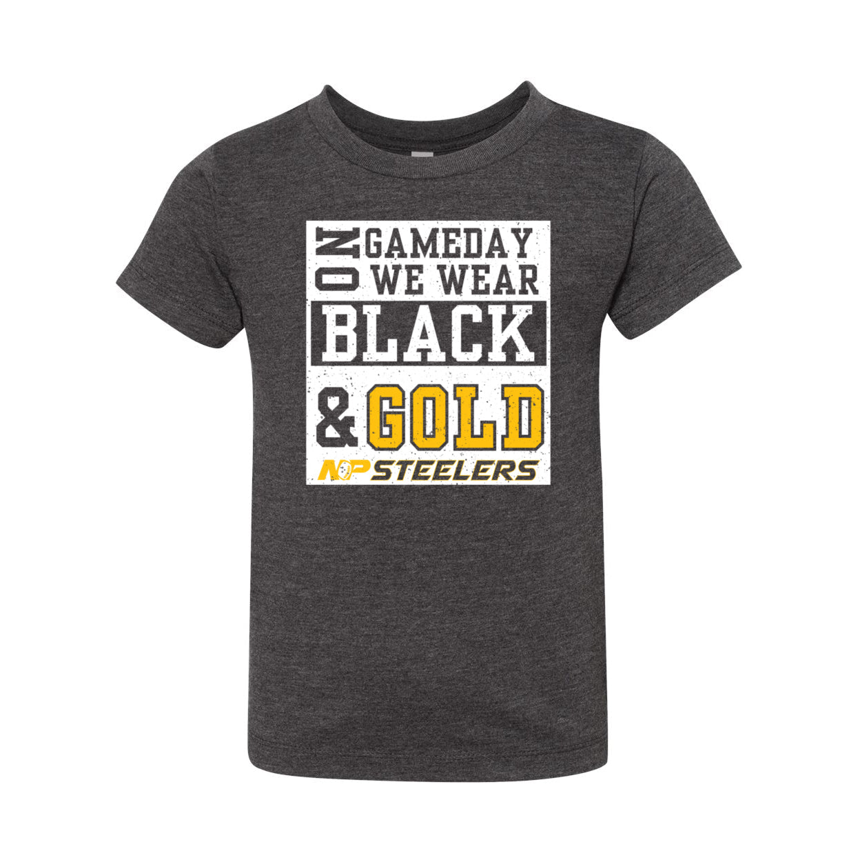 NP Game Day Black & Gold Toddler Tee 3001T