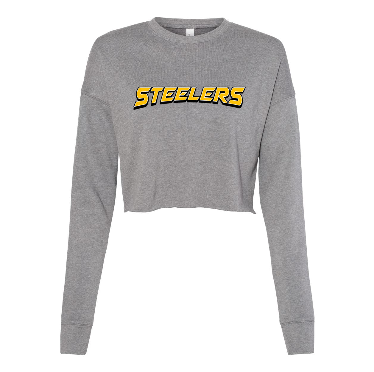 NP Steelers Arch Women's Crop Fleece Crewneck Sweatshirt 7503