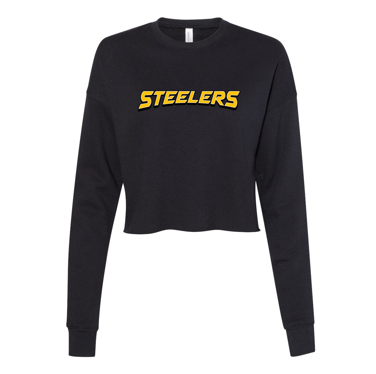 NP Steelers Arch Women's Crop Fleece Crewneck Sweatshirt 7503
