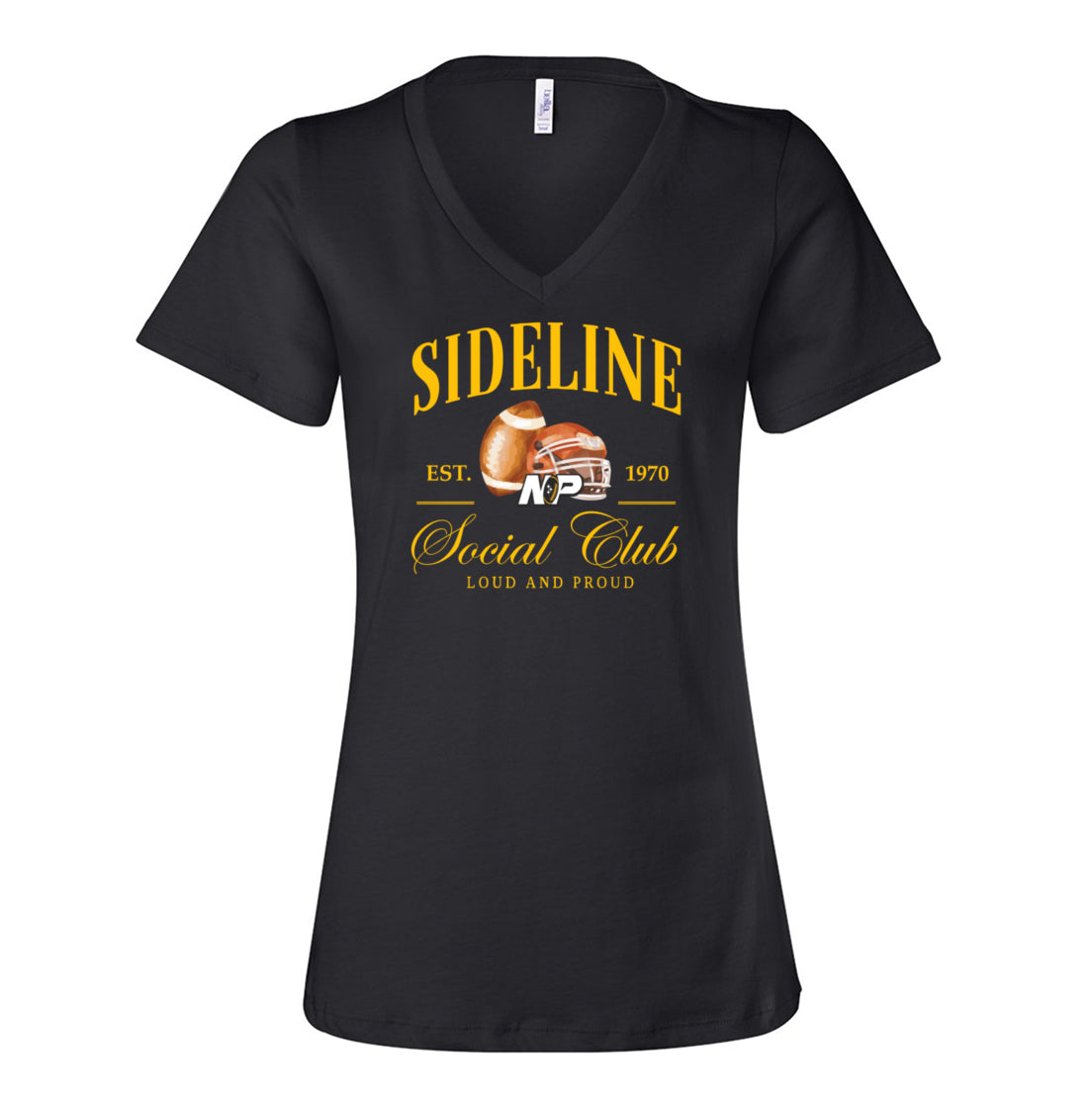 NP Sideline Social Club Women's Relaxed V-Neck Tee 6405