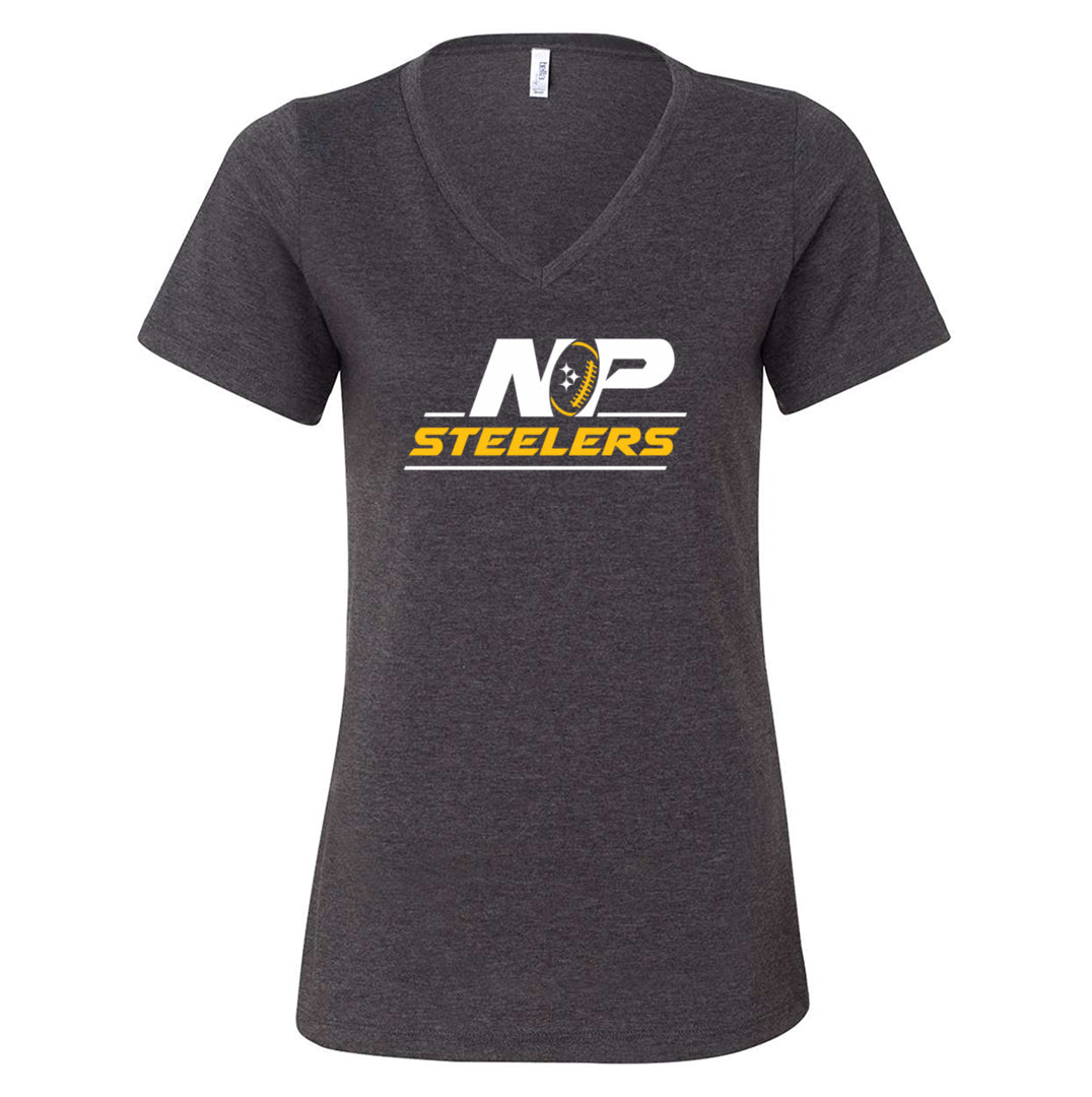 NP Vintage Logo Women's Relaxed V-Neck Tee 6405