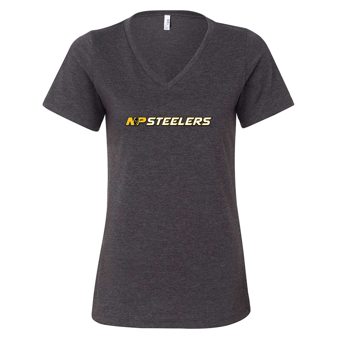 NP Steelers Line Women's Relaxed V-Neck Tee 6405