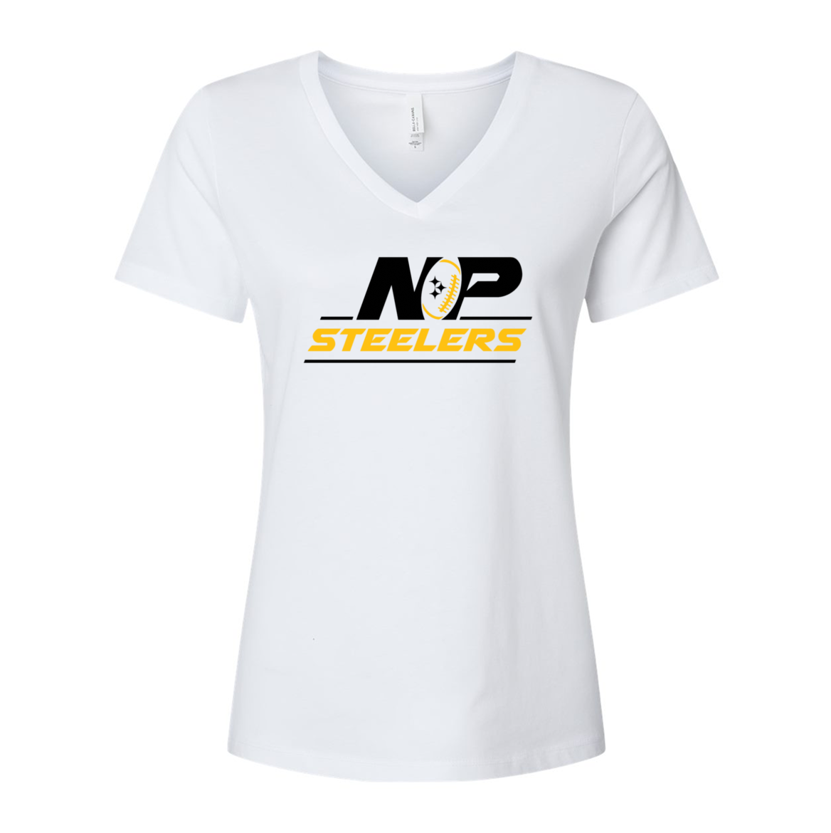 NP Vintage Logo Women's Relaxed V-Neck Tee 6405