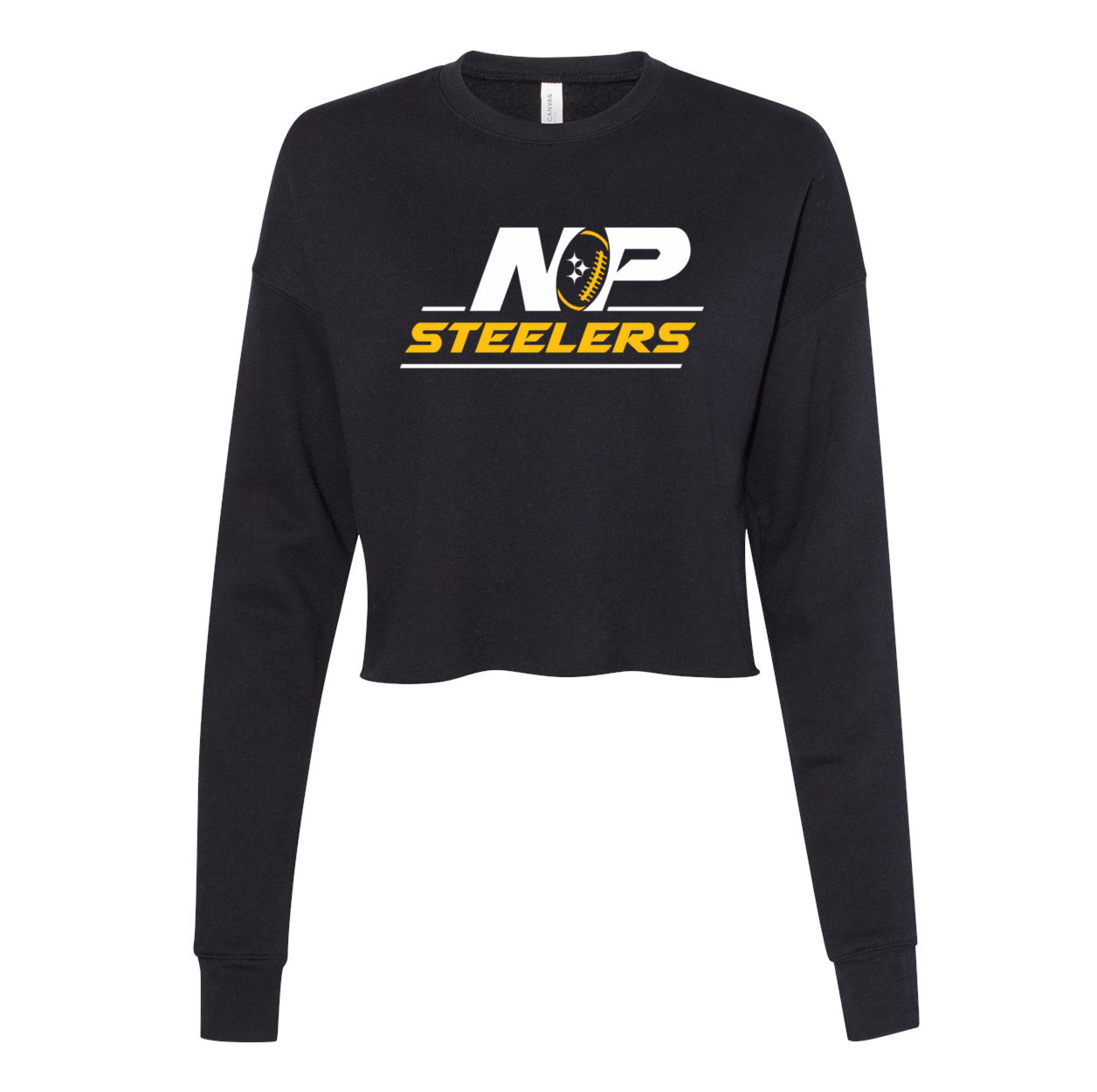 NP Vintage Logo Women's Crop Fleece Crewneck Sweatshirt 7503