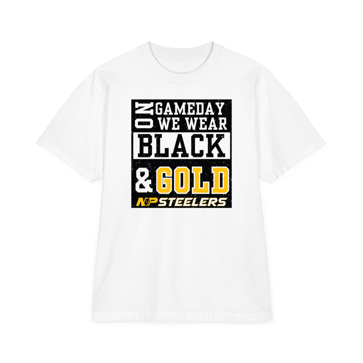 NP Gameday Black & Gold Heavyweight Tee SHMHSS