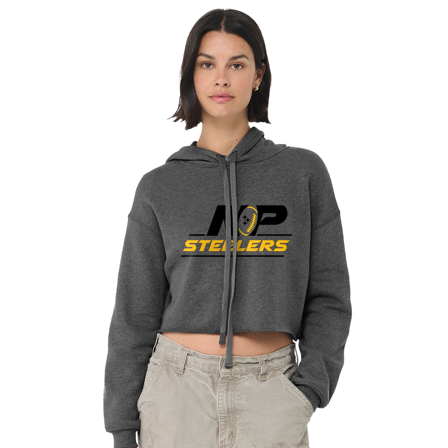 NP Vintage Logo Women's Crop Fleece Hoodie 7502
