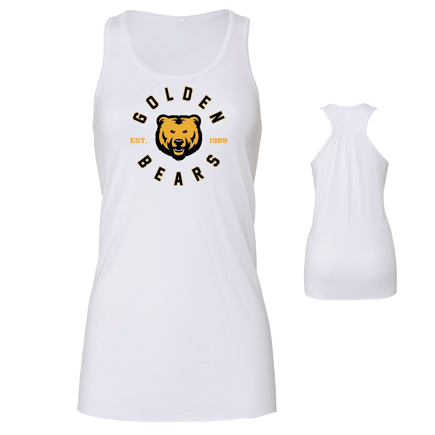 Ladies' Tank Top Flowy Racer Back - Bears Circle