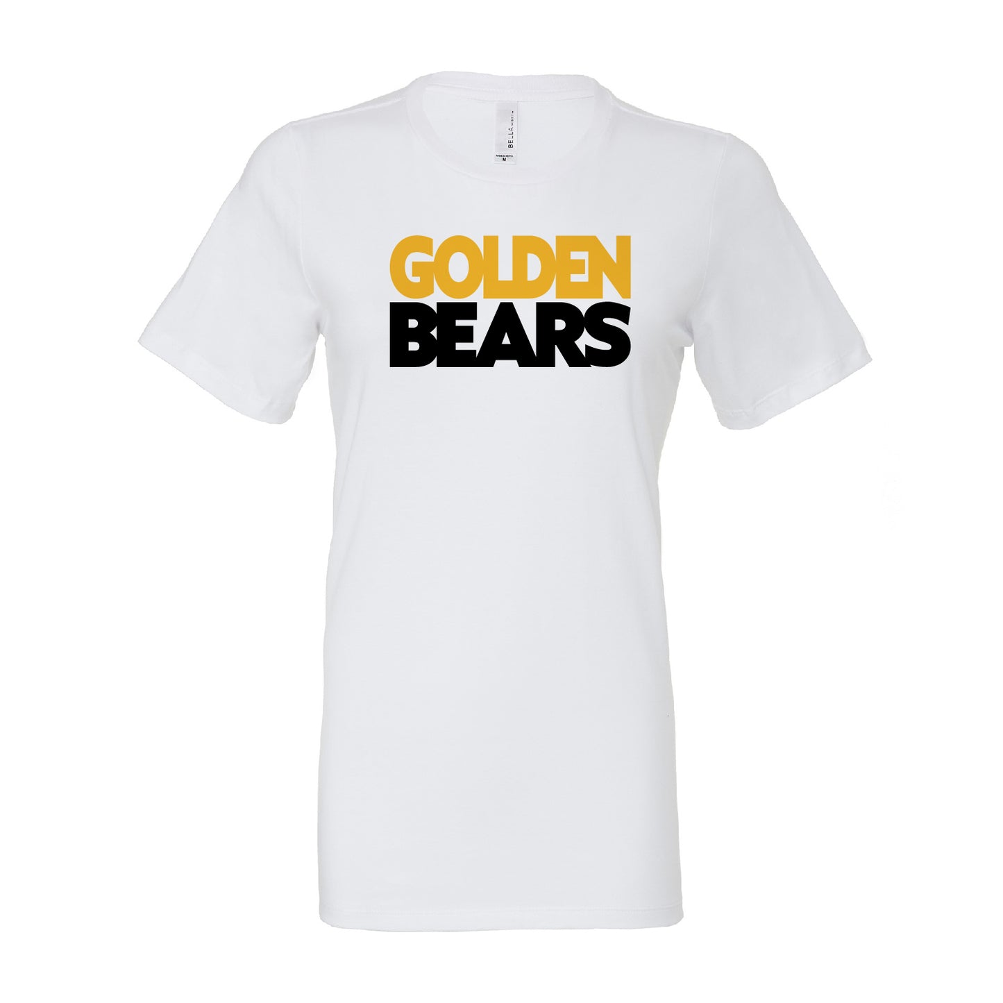 Ladies' T-Shirt Relaxed Jersey Cotton - Golden Bears Block
