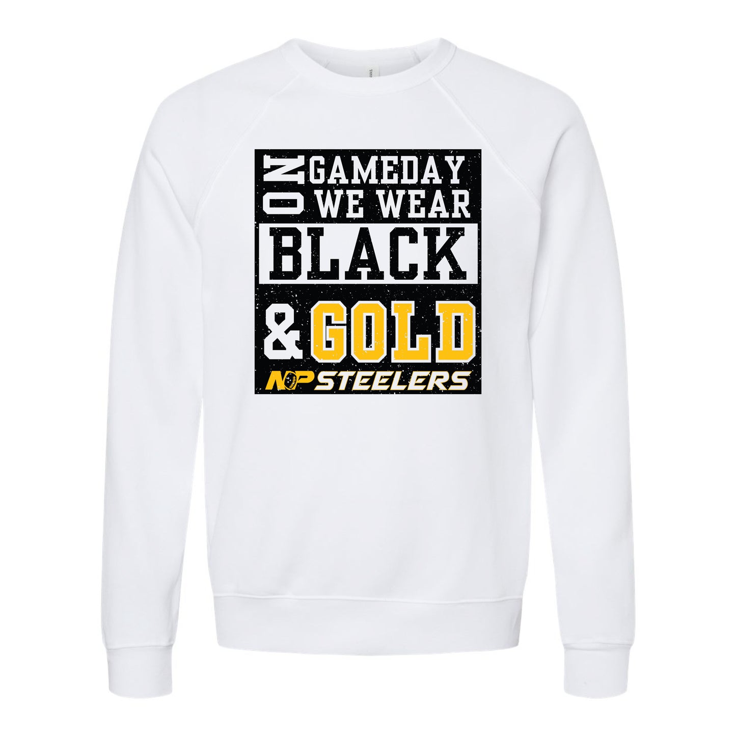 NP Game Day Black & Gold Fleece Crewneck Sweatshirt 3901