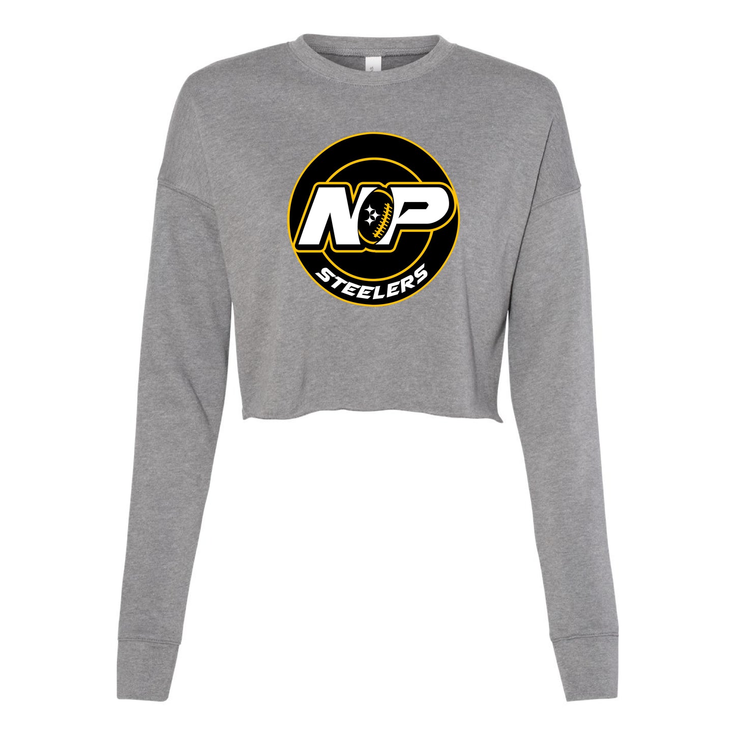 NP Circle Women's Crop Fleece Crewneck Sweatshirt 7503