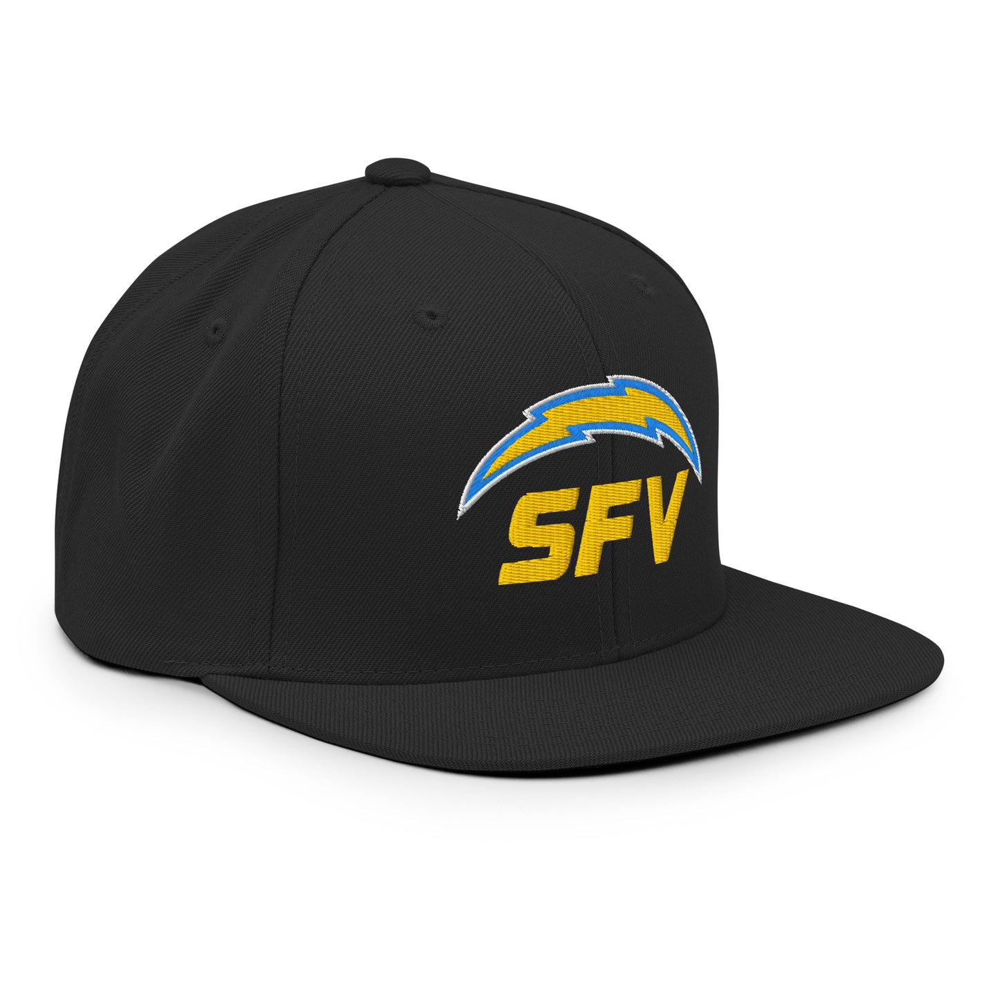 SFV Embroidered Flat Bill Snapback - Main Logo 6089M