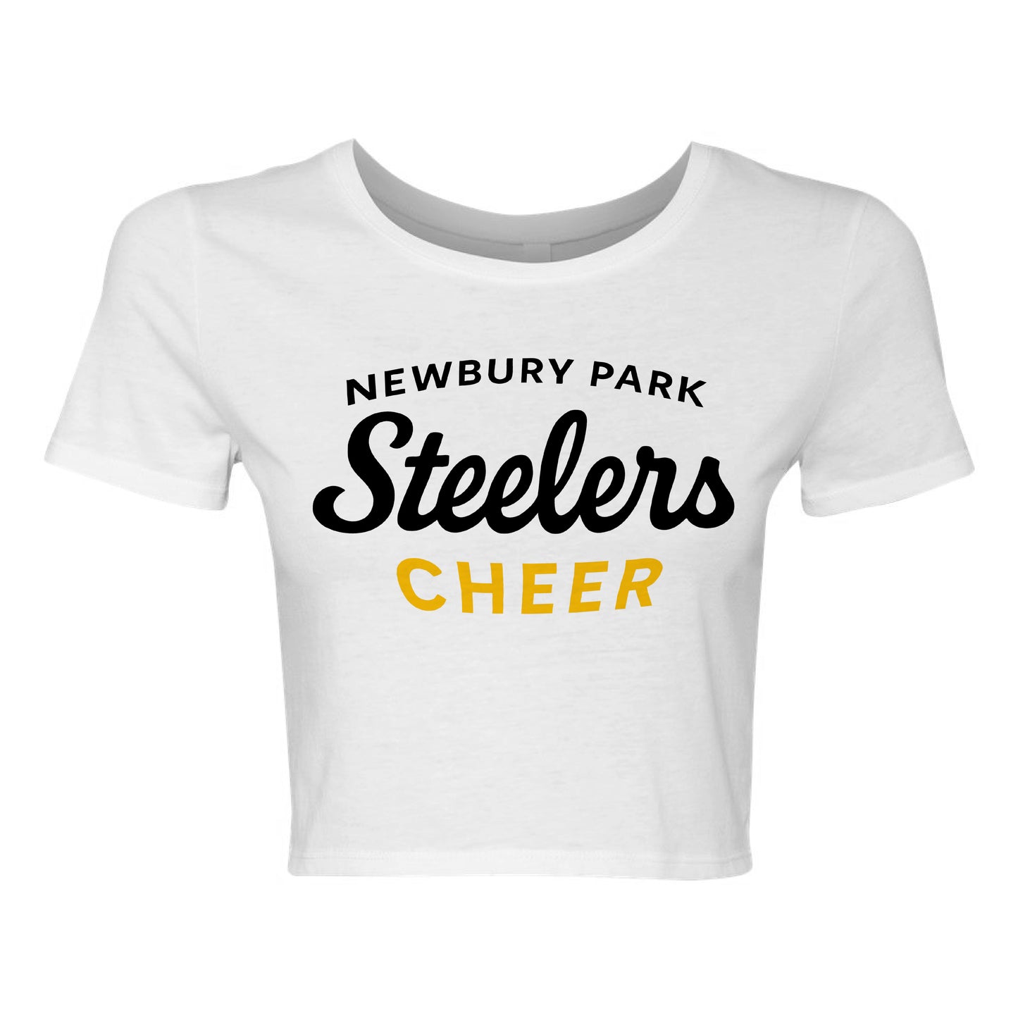 NP Steelers Cheer Logo Women’s Fitted Crop Tee - 6681