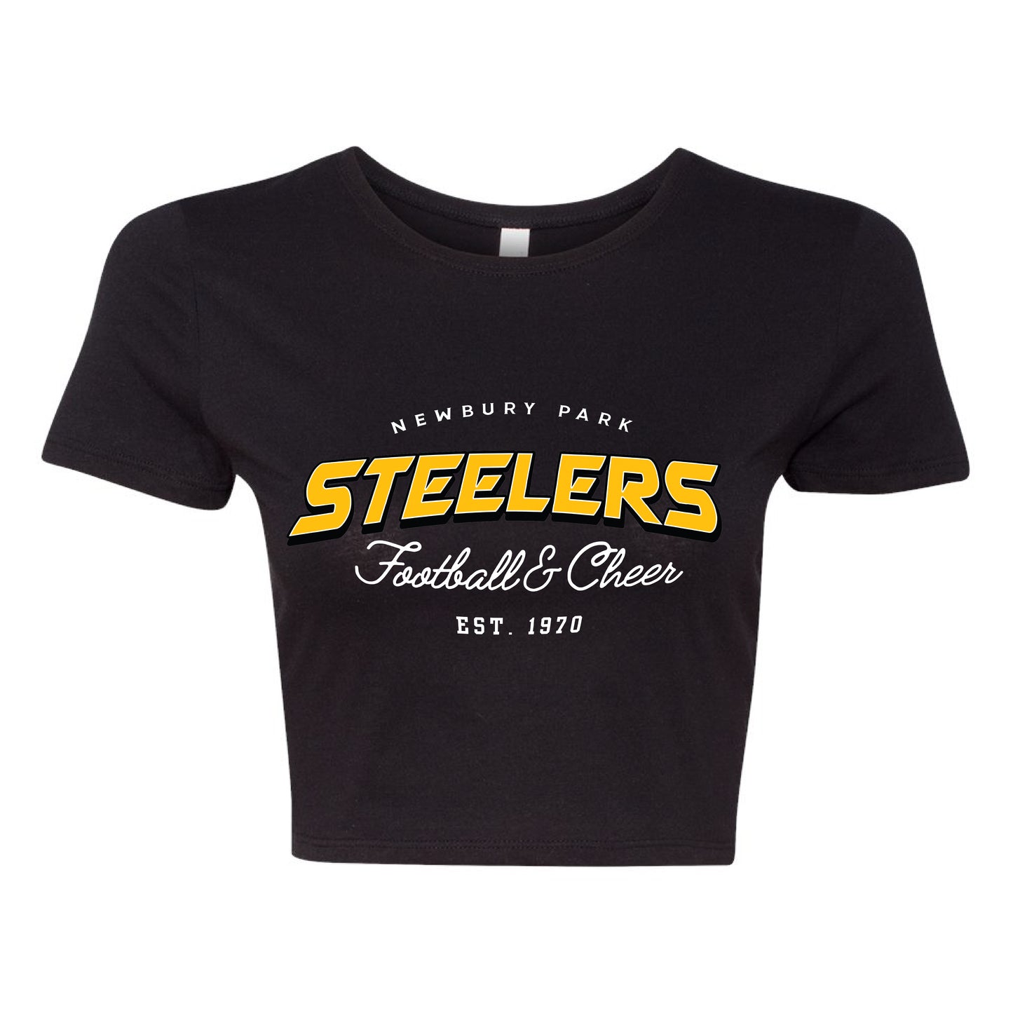 NP Football and Cheer Logo Women’s Fitted Crop Tee - 6681