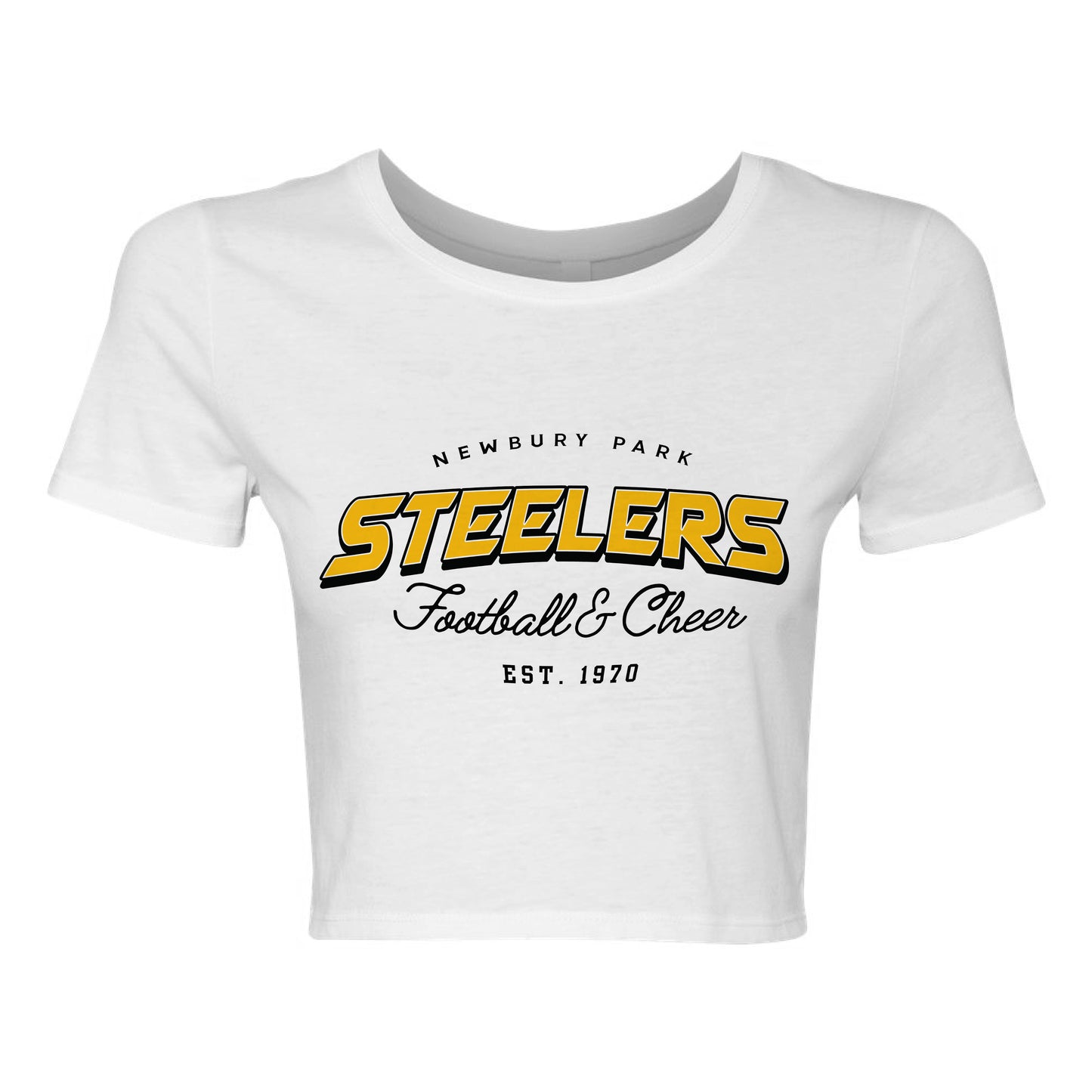 NP Football and Cheer Logo Women’s Fitted Crop Tee - 6681