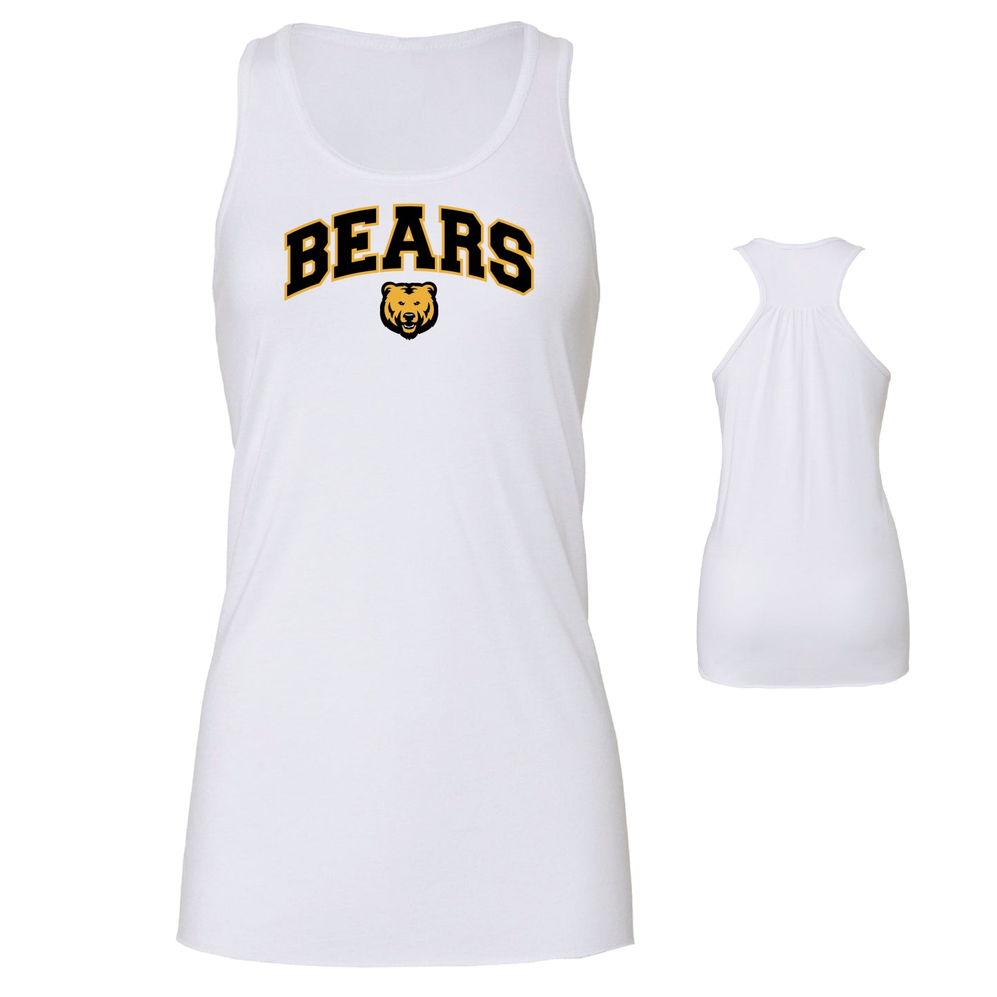 Ladies' Tank Top Flowy Racer Back - Bears Arch
