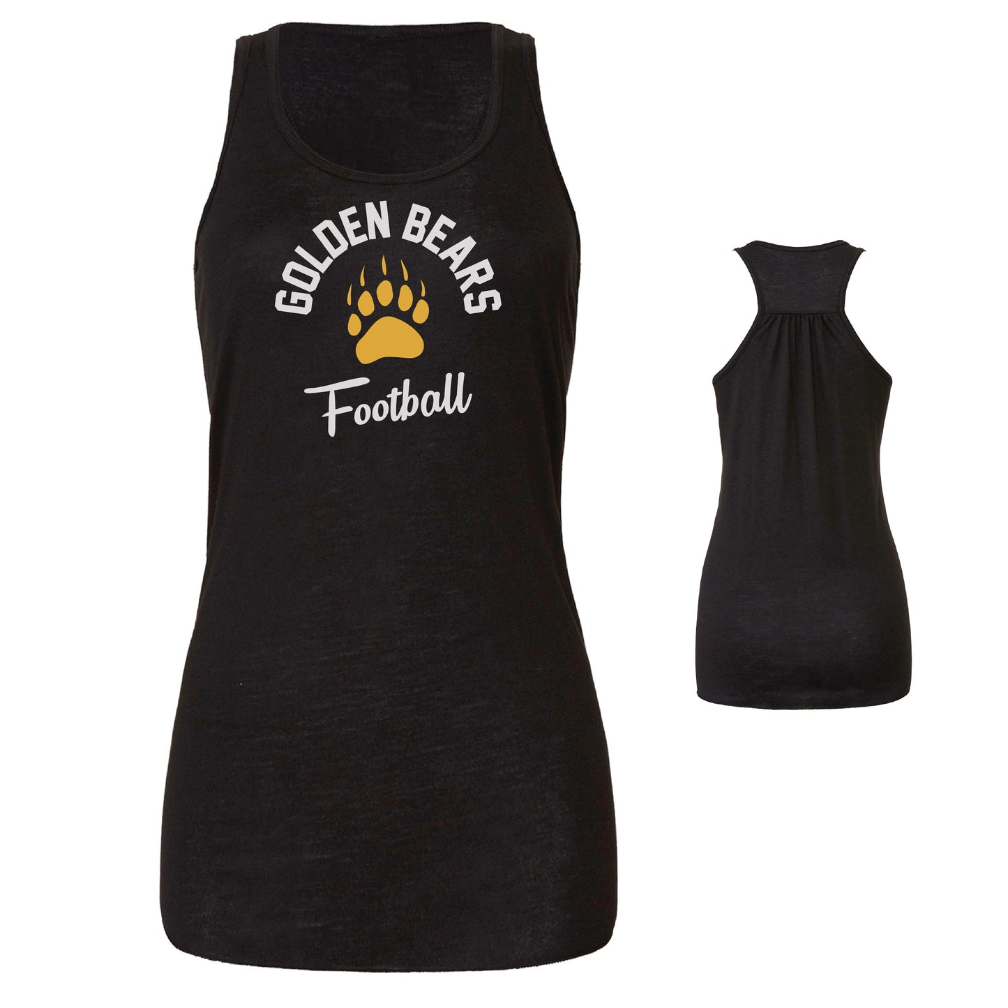 Ladies' Tank Top Flowy Racer Back - Golden Paw
