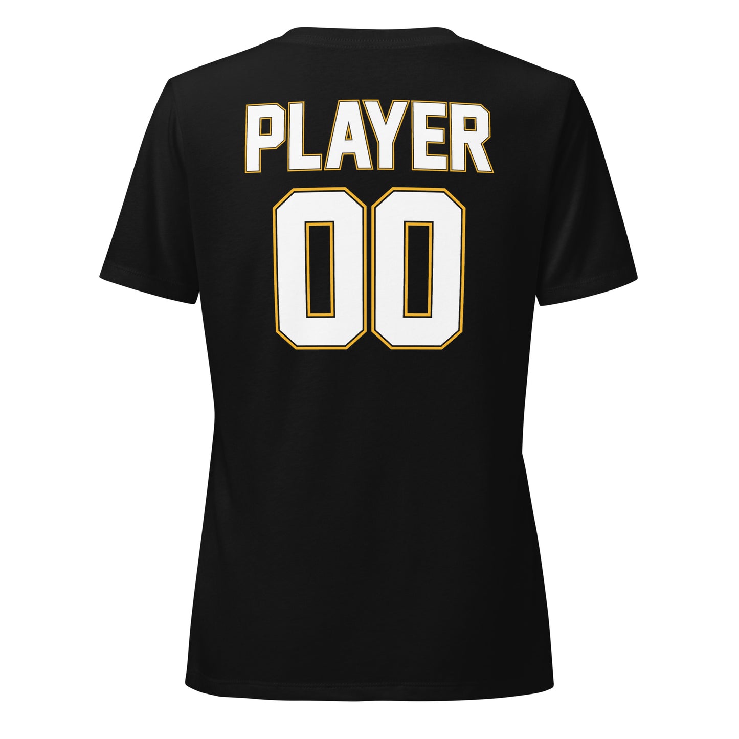 Ladies' V-Neck T-Shirt Relaxed Jersey - North Valley Football