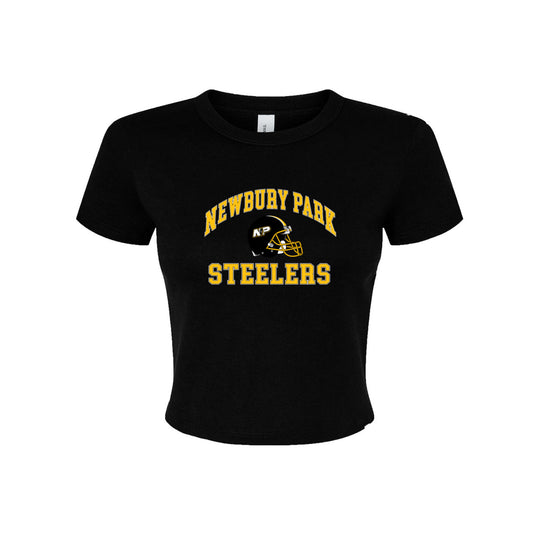 Steelers Vintage Arch Women's Micro Rib Baby Tee 1010