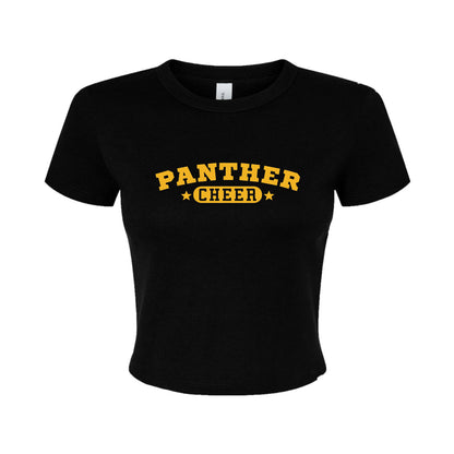 Women's Micro Rib Baby Tee - NPHS Panther Cheer