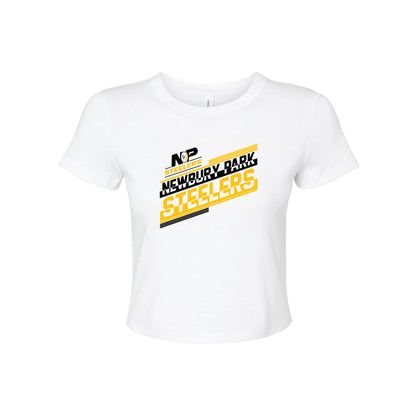 Steelers Glitch Women's Micro Rib Baby Tee 1010