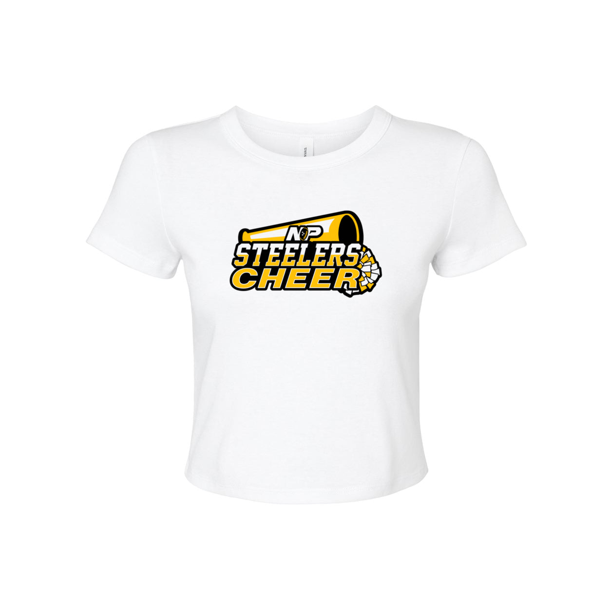 Steelers Cheer Stack Women's Micro Rib Baby Tee 1010