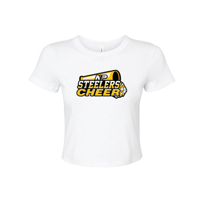 Steelers Cheer Stack Women's Micro Rib Baby Tee 1010