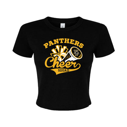 Women's Micro Rib Baby Tee - NPHS Pom Megaphone 1010
