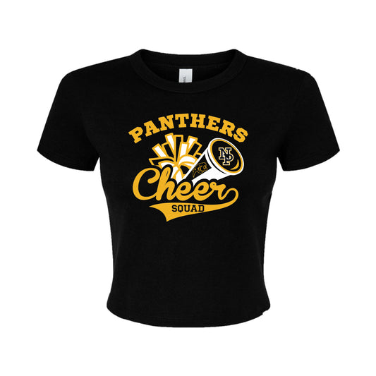 Women's Micro Rib Baby Tee - NPHS Pom Megaphone 1010