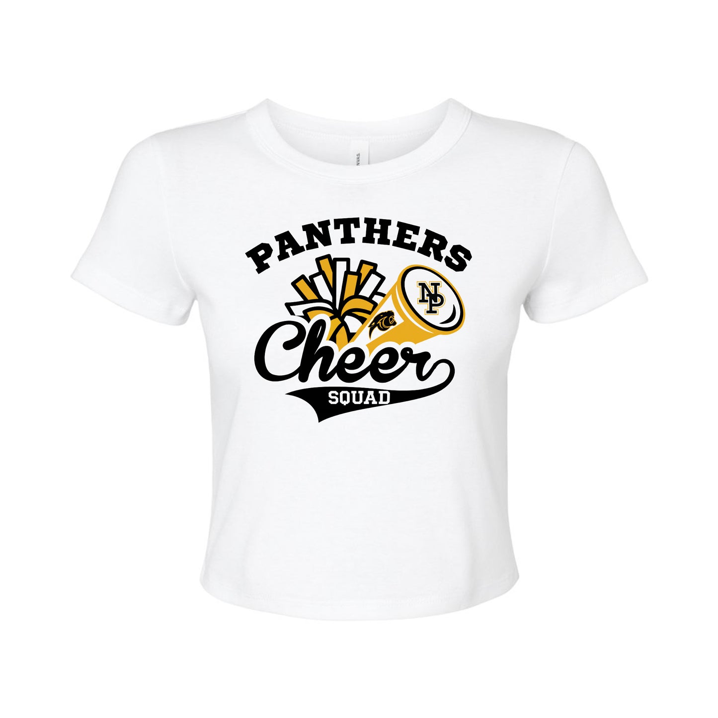 Women's Micro Rib Baby Tee - NPHS Pom Megaphone 1010