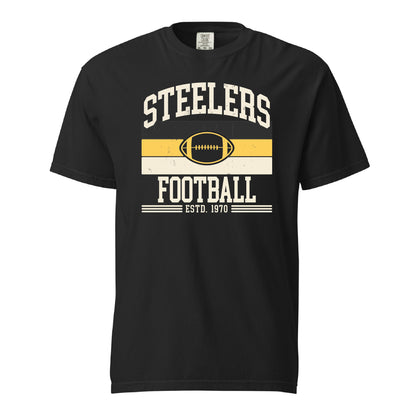 Steelers Vintage Stripes Garment Dyed Tee 1717