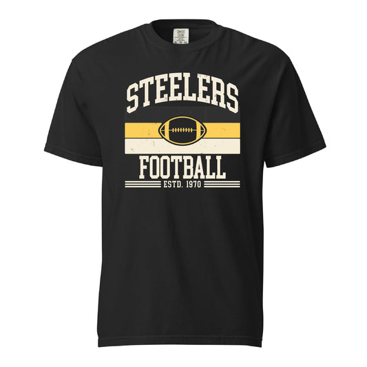 Steelers Vintage Stripes Garment Dyed Tee 1717