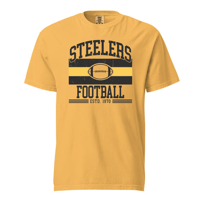 Steelers Vintage Stripes Garment Dyed Tee 1717