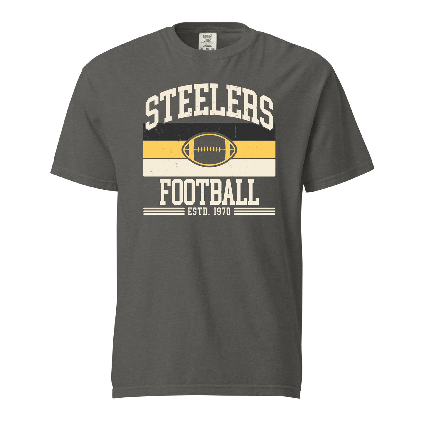 Steelers Vintage Stripes Garment Dyed Tee 1717