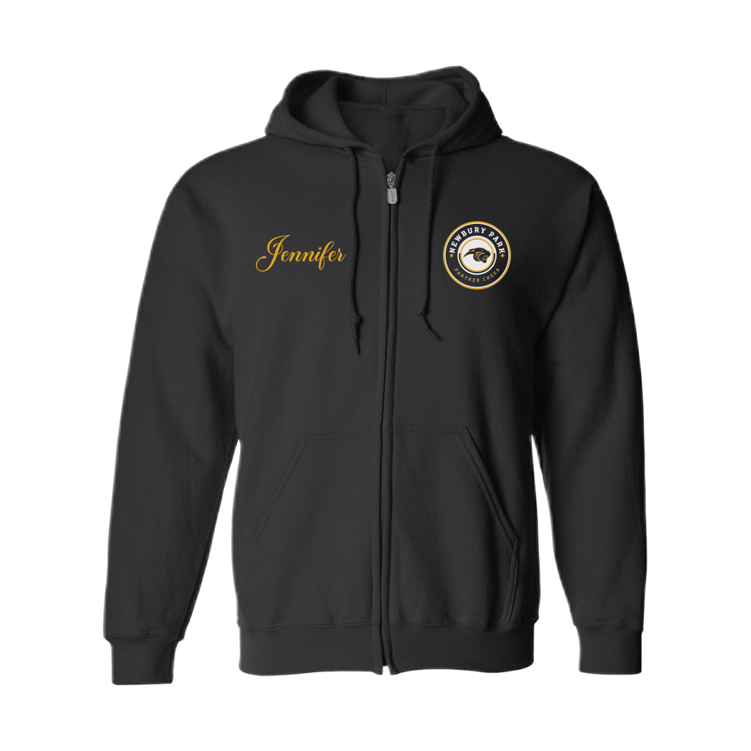 Unisex Zip Hooded Sweatshirt - NPHS Cheer Circle 18600