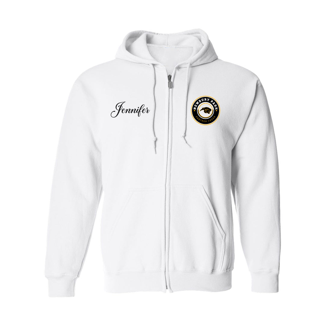 Unisex Zip Hooded Sweatshirt - NPHS Cheer Circle 18600