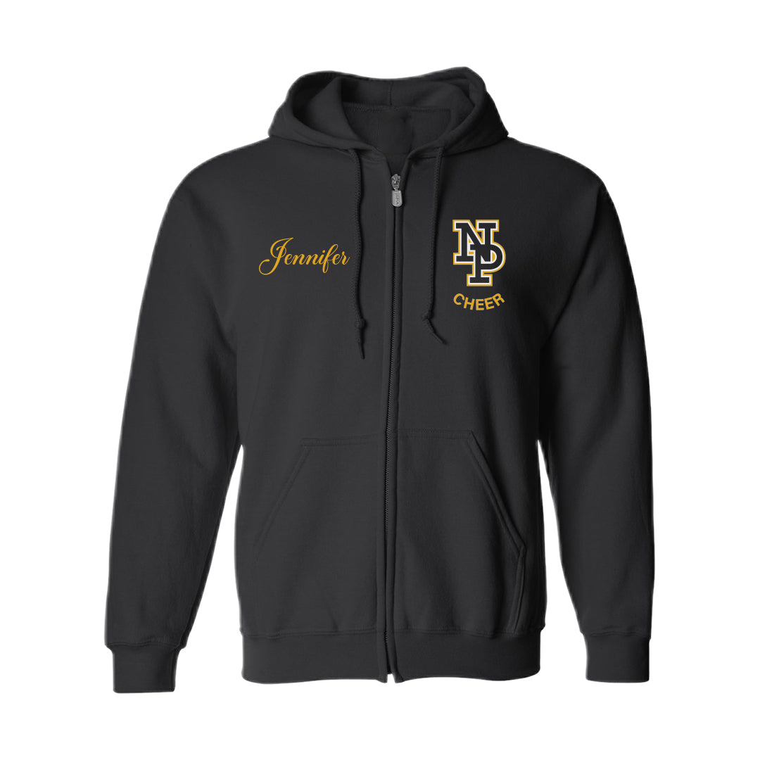 Unisex Zip Hooded Sweatshirt - NPHS  Cheer Main Megaphone 18600
