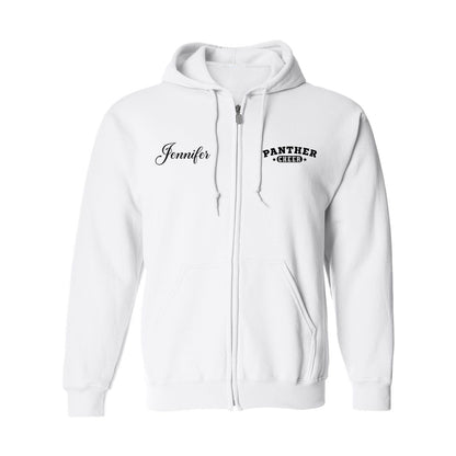 Unisex Zip Hooded Sweatshirt - Panther Cheer Megaphone 18600